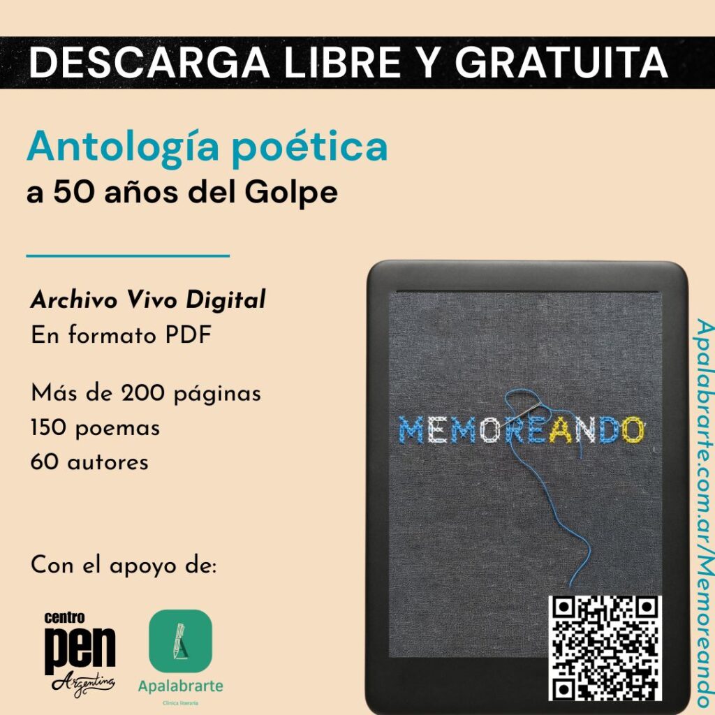 Memoreando Antología Poética libre y gratuita realizada por Leandro Murciego. Descargala en Apalabrarte.com.ar