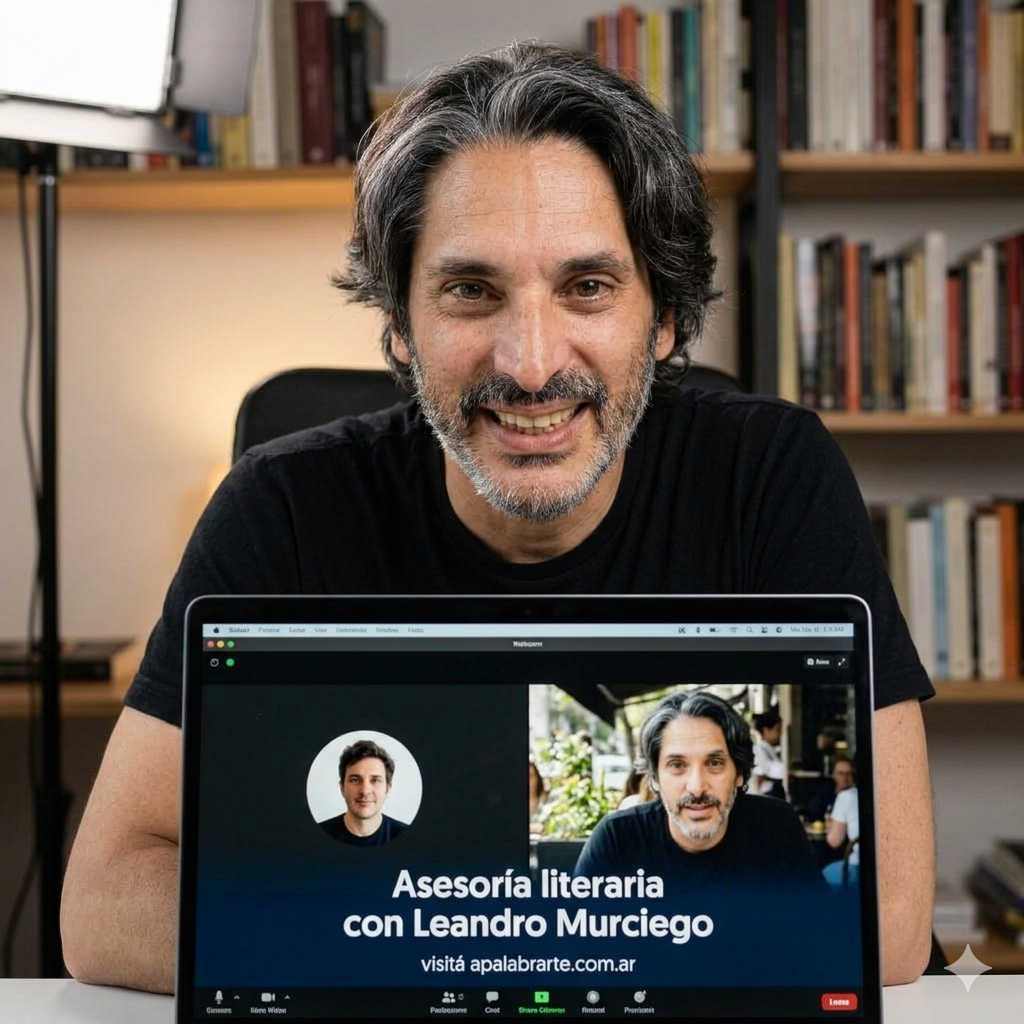 Asesoría literaria personalizada y virtuales con Leandro Murciego. Ingresá en apalabrarte.com.ar
